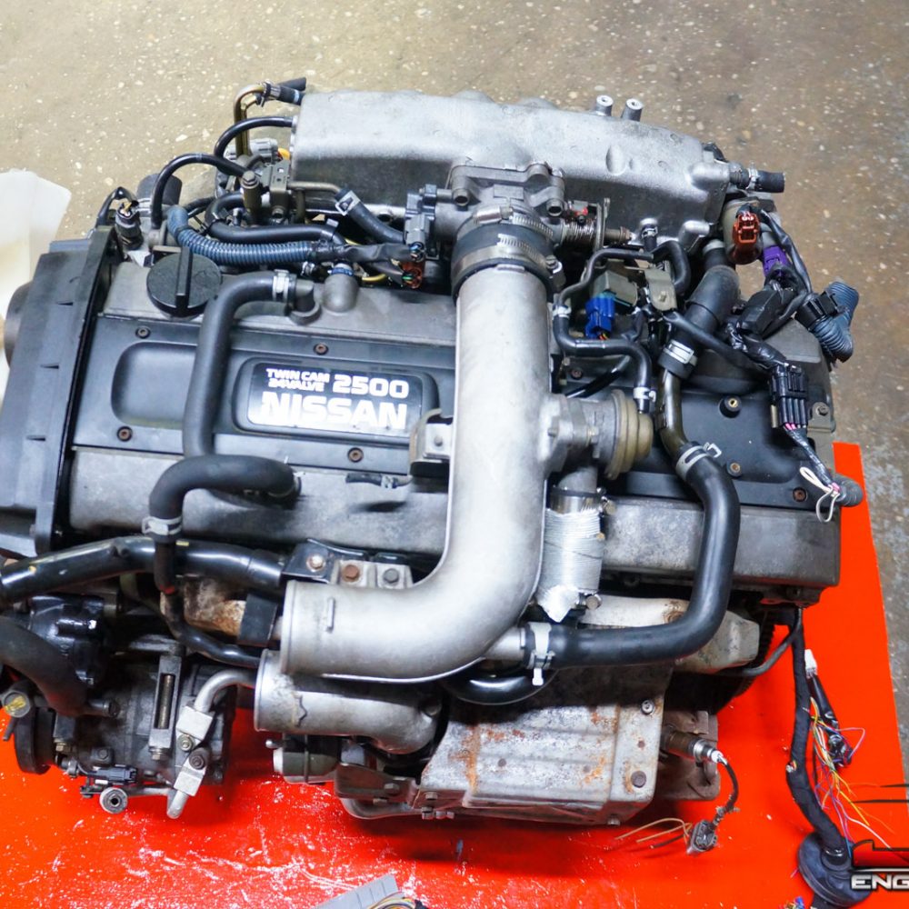 JDM NISSAN SKYLINE ENGINE R34 RB25DET NEO 6 TURBO 2.5L AWD ENGINE MOTOR HARNESS NO ECU #1