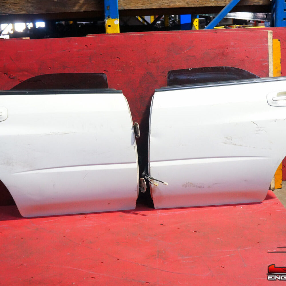 JDM 2002-2007 Subaru Impreza WRX STI Rear Door Assembly Sedan 02-07 OEM WHITE(1)
