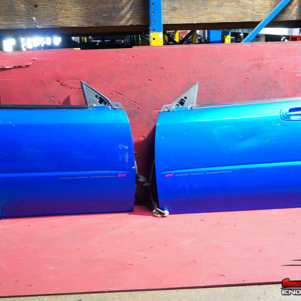 JDM 2002-2007 Subaru Impreza WRX STI Front Door Assembly Sedan 02-07 OEM BLUE